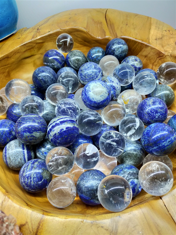 DOĞAL TAŞ KÜRELER Kuvars Lapis 
