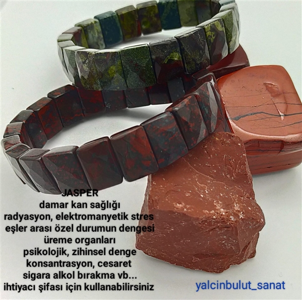 Jasper Taşı Bileklik | Doğal Taş Bileklik Modelleri | Yalçın Bulut Sanat