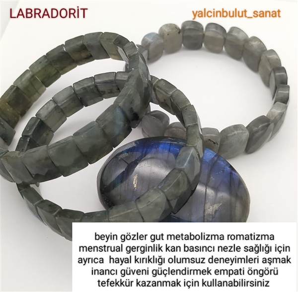 Labradorit Taşı Bileklik | Doğal Taş Bileklik Modelleri | Yalçın Bulut Sanat